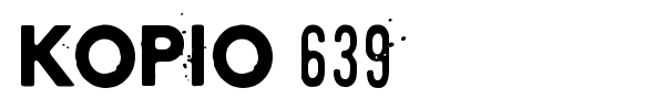Kopio 639 font preview